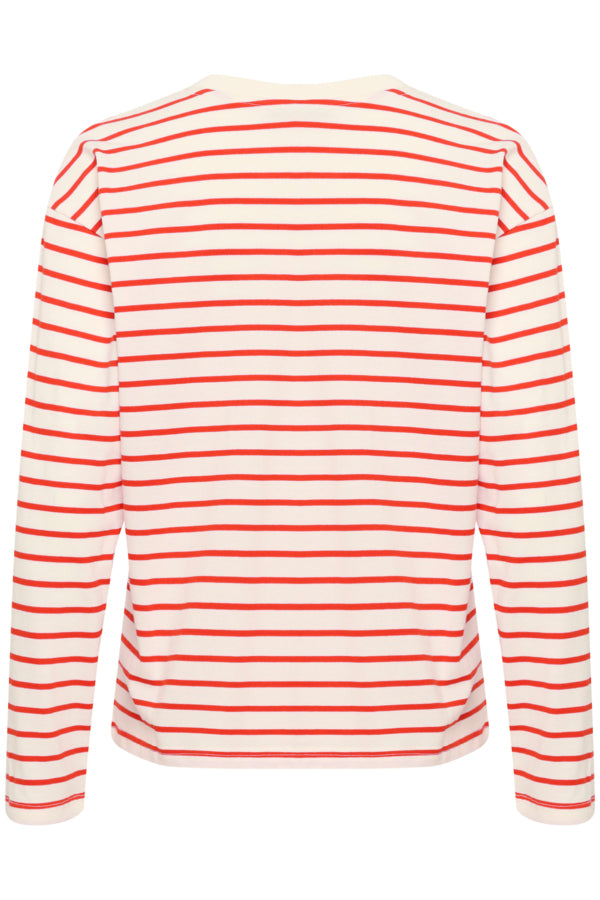KAWinny LS T-Shirt Antique White Red