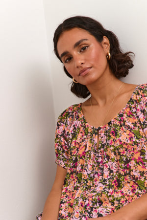 KAAmber Tunic Printed Melon