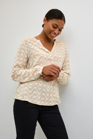 KAMira Plain Weave Shirt Feather Grey