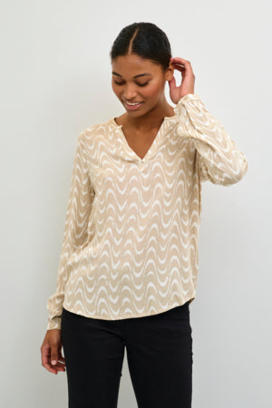 KAMira Plain Weave Shirt Feather Grey