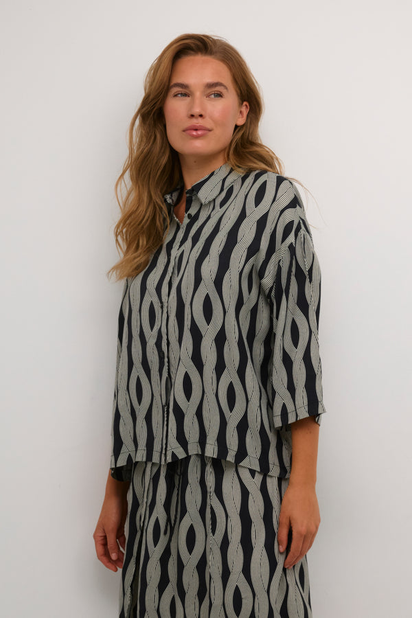 KACarlbie Shirt Black Rope Print