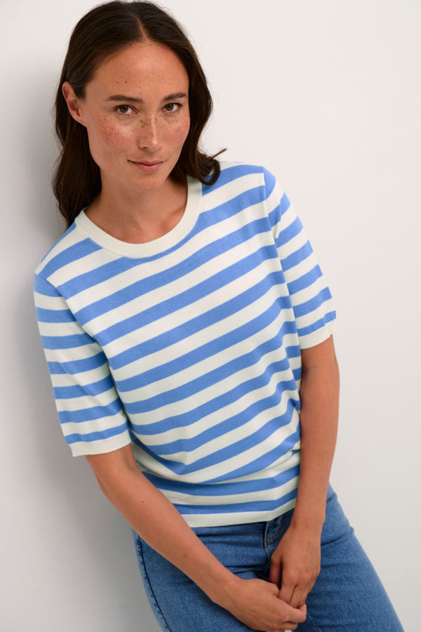 KALizza Striped Knit Ultramarine Stripe