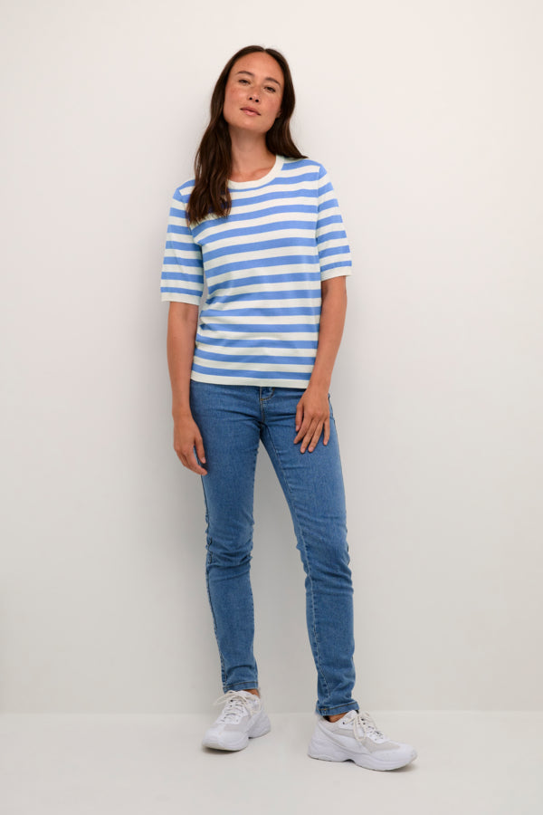 KALizza Striped Knit Ultramarine Stripe