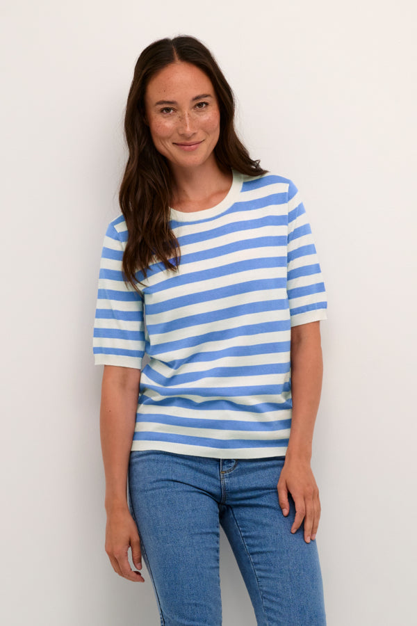KALizza Striped Knit Ultramarine Stripe