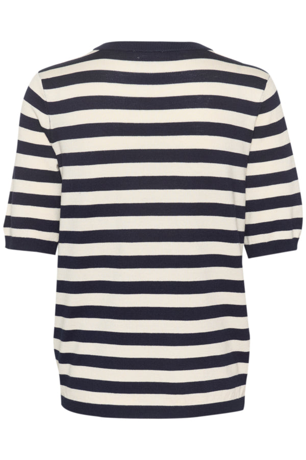 KALizza Striped Knit Navy Stripe