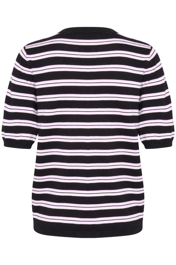 KALizza Striped Knit Black Pink