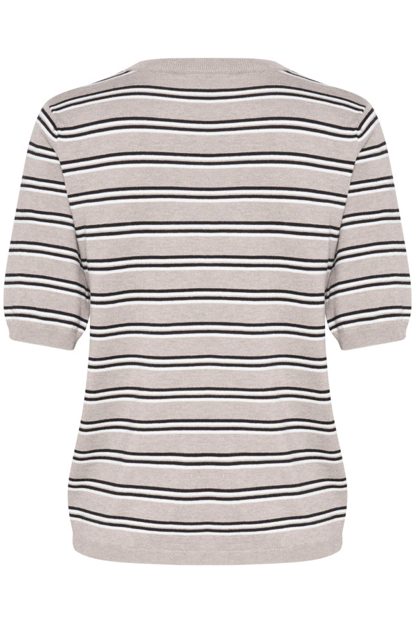 KALizza Striped Knit Elephant Black