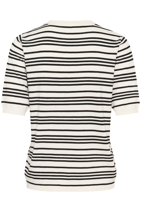 KALizza Striped Knit Chalk Black