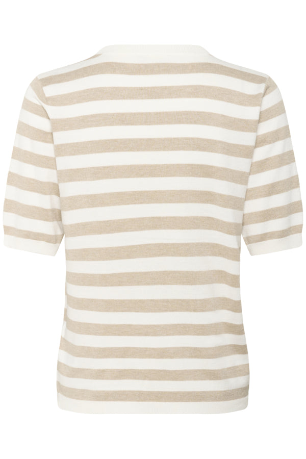 KALizza Striped Knit Chalk Feather Grey