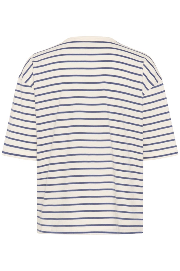 KAWinny 1/2 Sleeve T-Shirt White Indigo Blue
