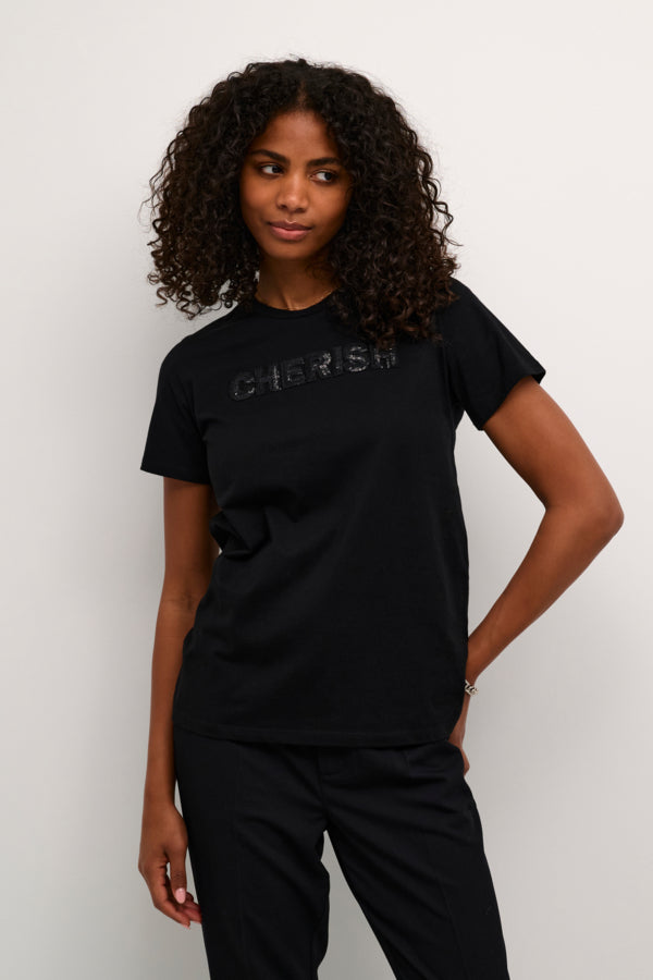 KASandra T-Shirt Black Deep