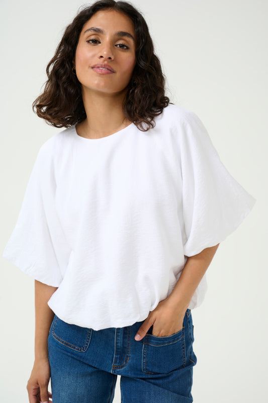 KAGabby Blouse Optical White