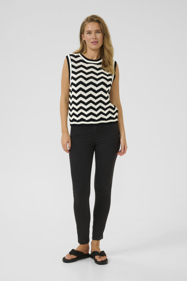 KAlaina Knit Slipover Black / Chalk