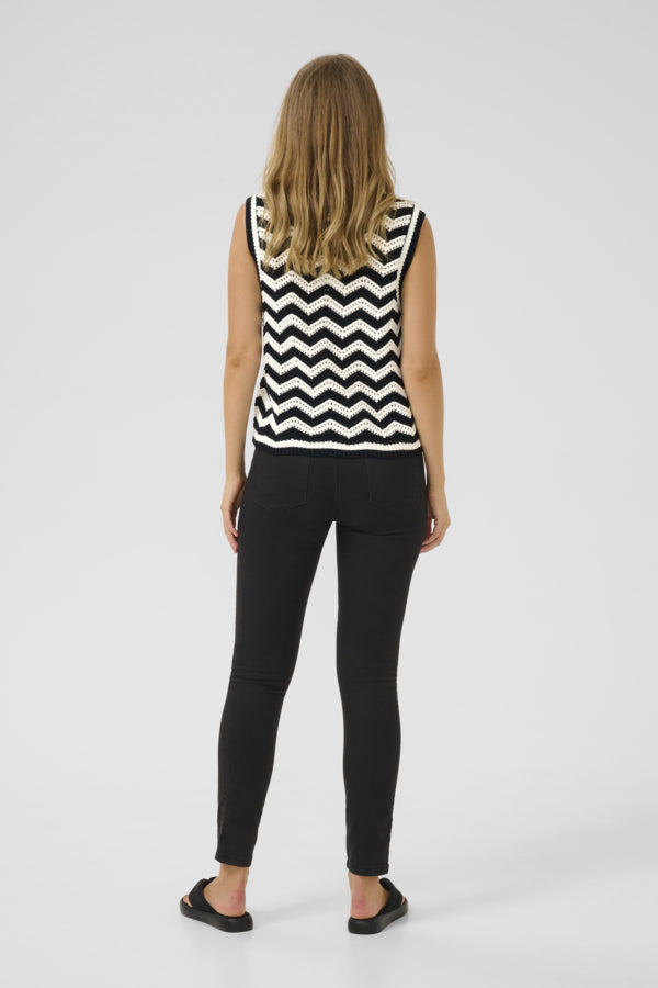KAlaina Knit Slipover Black / Chalk