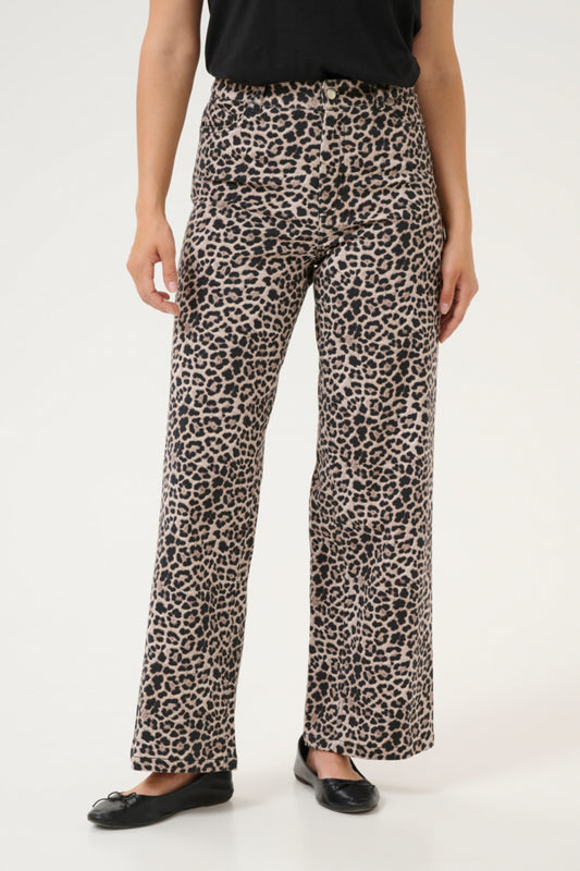 KALeonara HW Denim Jeans Classic Leopard