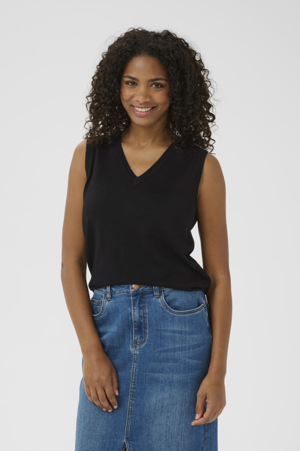 KAlizza Knit Vest Black Deep