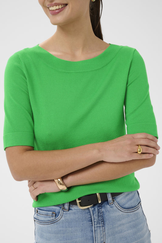 KALizza Boatneck Pullover Bright Green