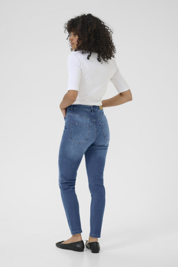 KAWillow HW Slim Fit Jeans Mdeium Blue