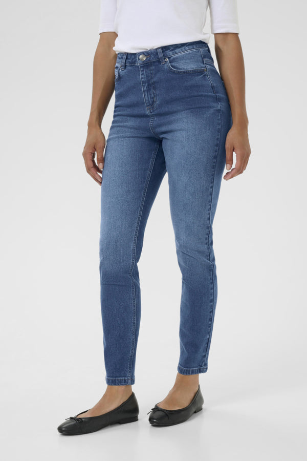 KAWillow HW Slim Fit Jeans Mdeium Blue
