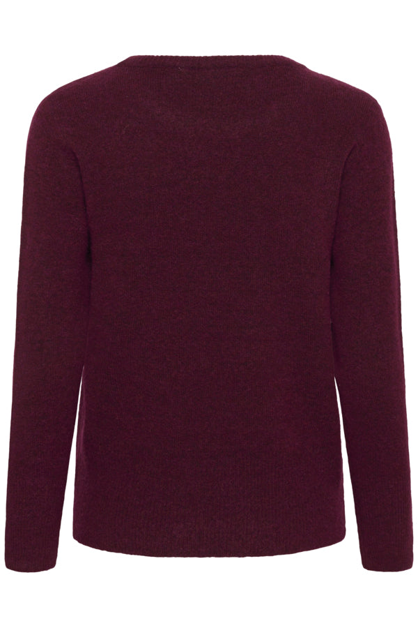 KANiel Crew Neck Pullover Windsor Wine