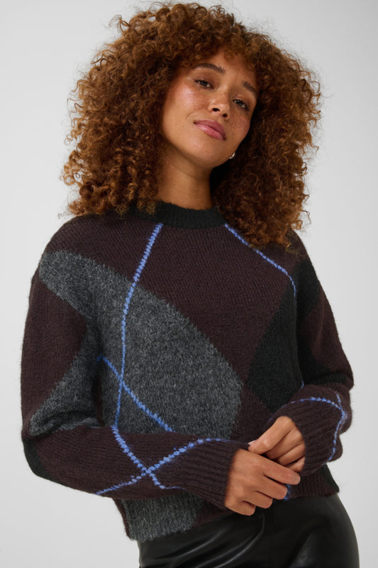 KAGrith Knit Pullover Dark Grey Melange