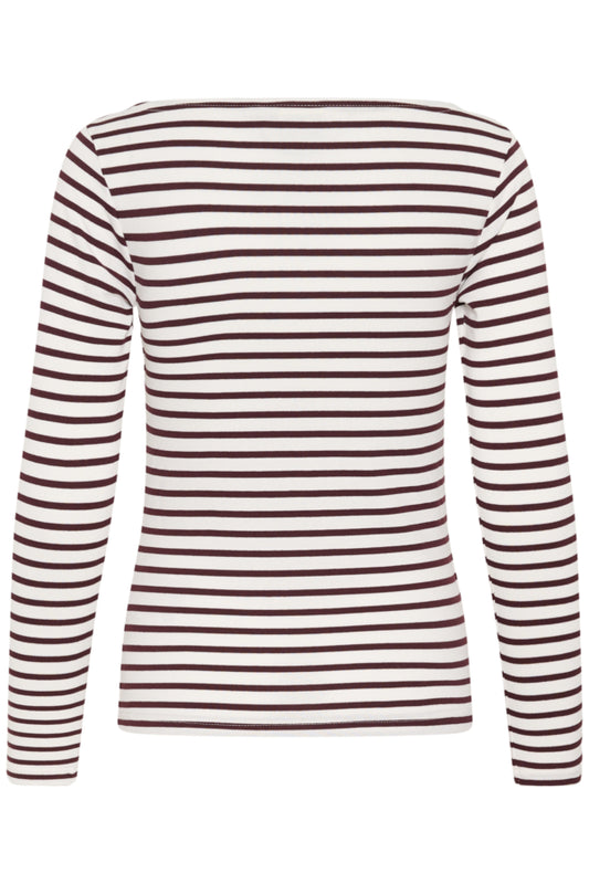 KALiddy LS Boatneck T-Shirt Chalk Fudge
