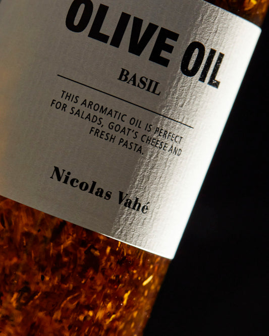 Olive oil with basil