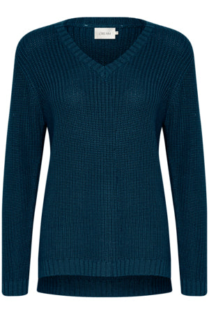 CRMuka V-Neck Knit Pullover Gibraltar Sea