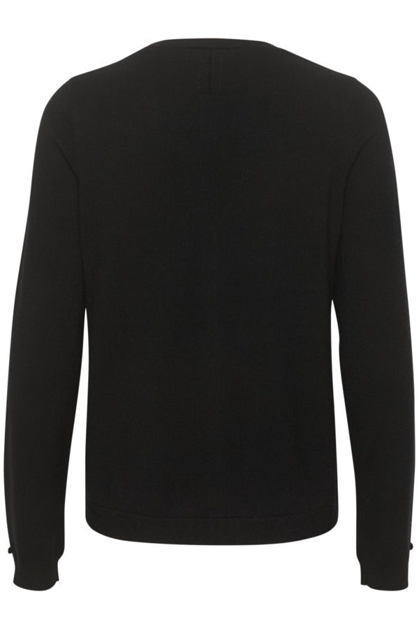 CRDela Knit Cardigan Pitch Black