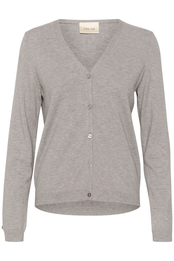 CRDela Knit Cardigan Light Grey Melange