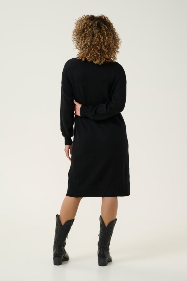 CRDela Knit Dress Pitch Black