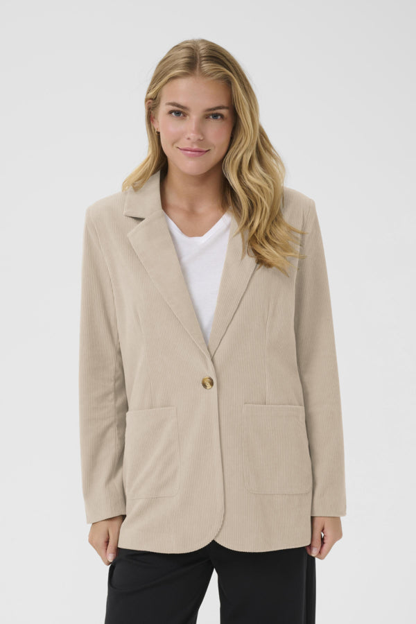 CRKanna Corduroy Blazer Cobblestone
