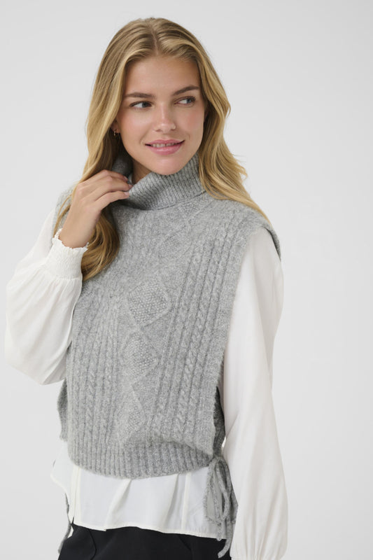 CRFrina Knit Slipover Grey Melange