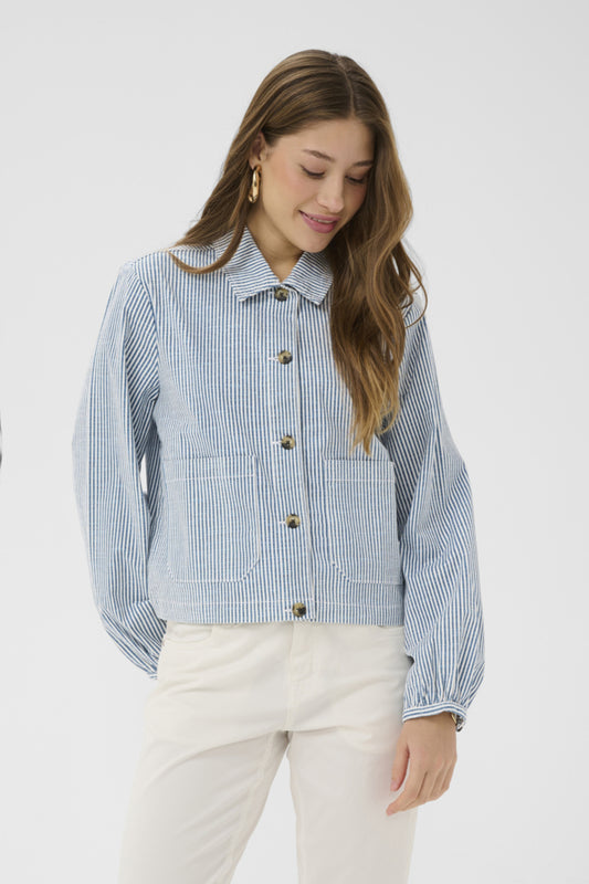 CRBerta Twill Jacket Horizon Blue Milk