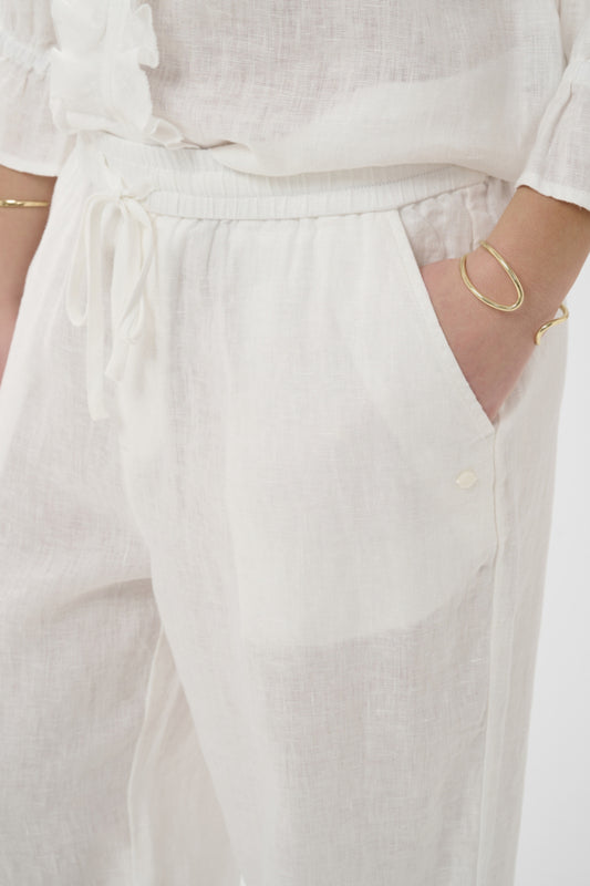 CRBellis Linen Pant Snow White