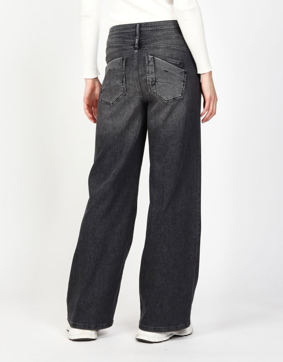 Gang 94Amelie Wide Turegrey Mid Wash