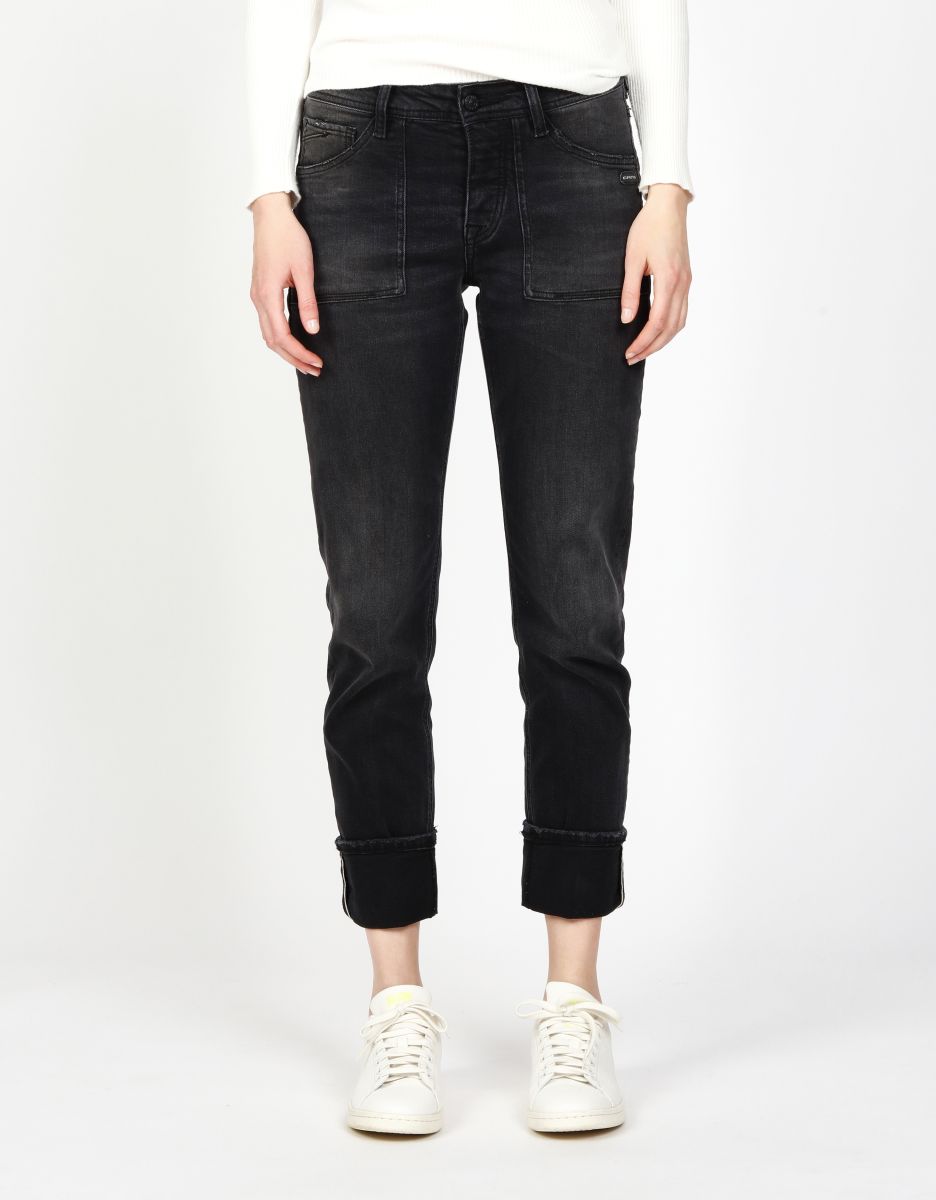 Gang 94Nica Worker Jeans Worn Black Wash