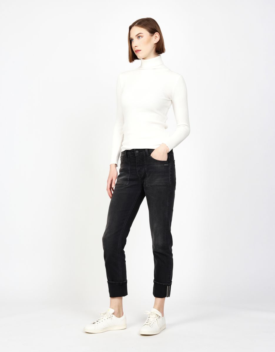 Gang 94Nica Worker Jeans Worn Black Wash