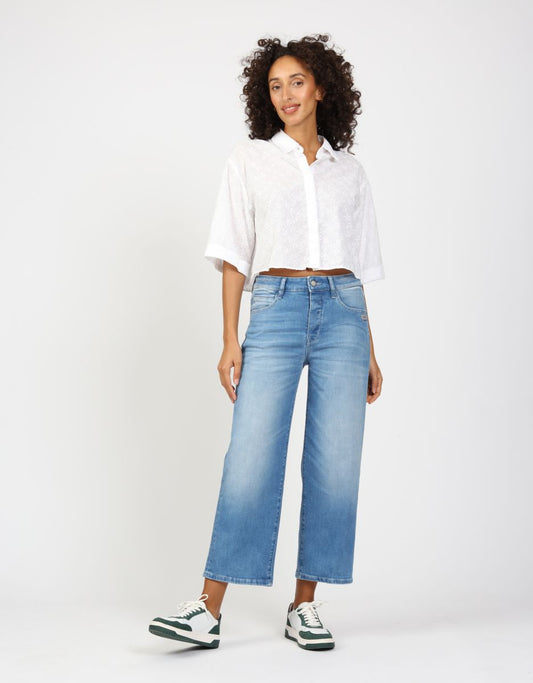 Gang 94Jul Cropped Jeans Azure Blue Wash