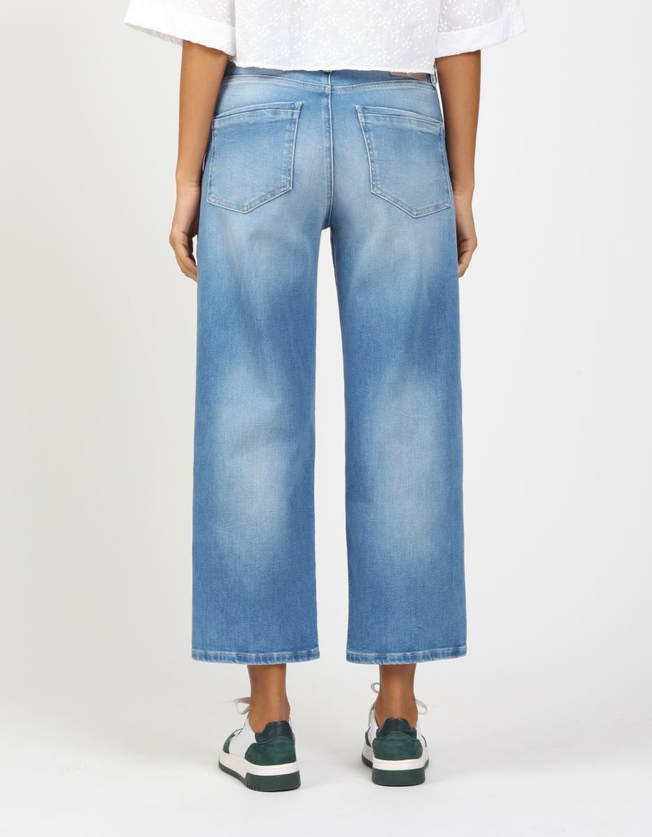 Gang 94Jul Cropped Jeans Azure Blue Wash