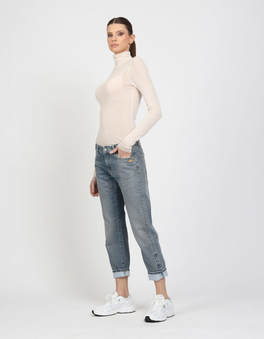 Gang 94Nadia Cropped Light Blue Grey