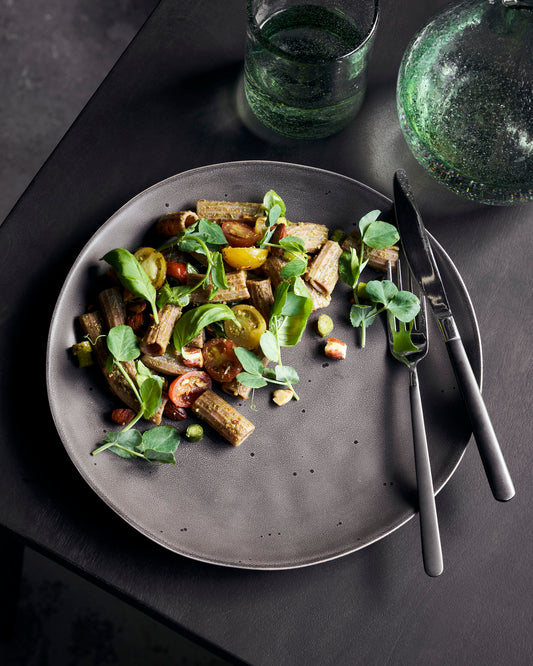 Teller, Rustic, Dunkelgrau