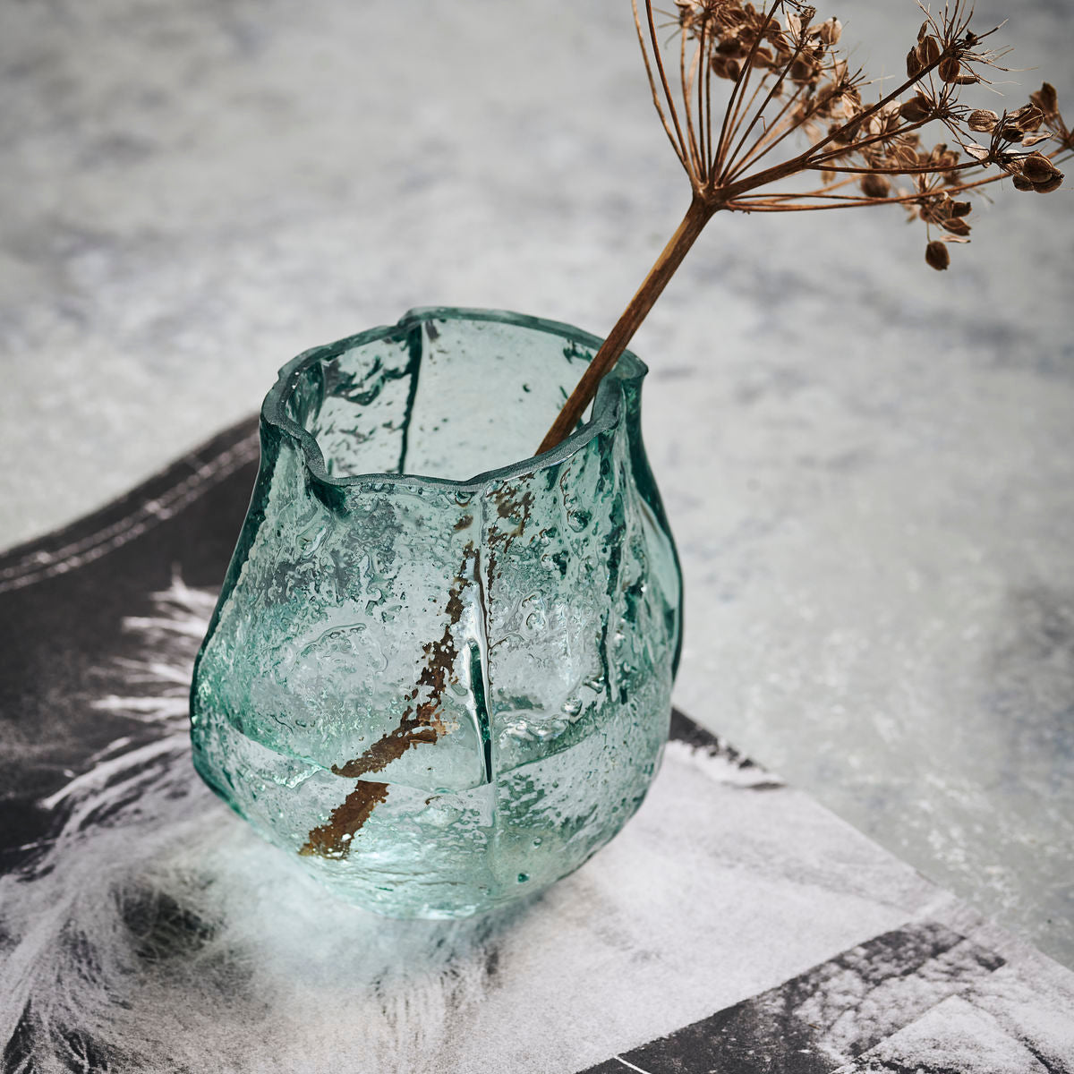 Vase, Moun, Hellblau