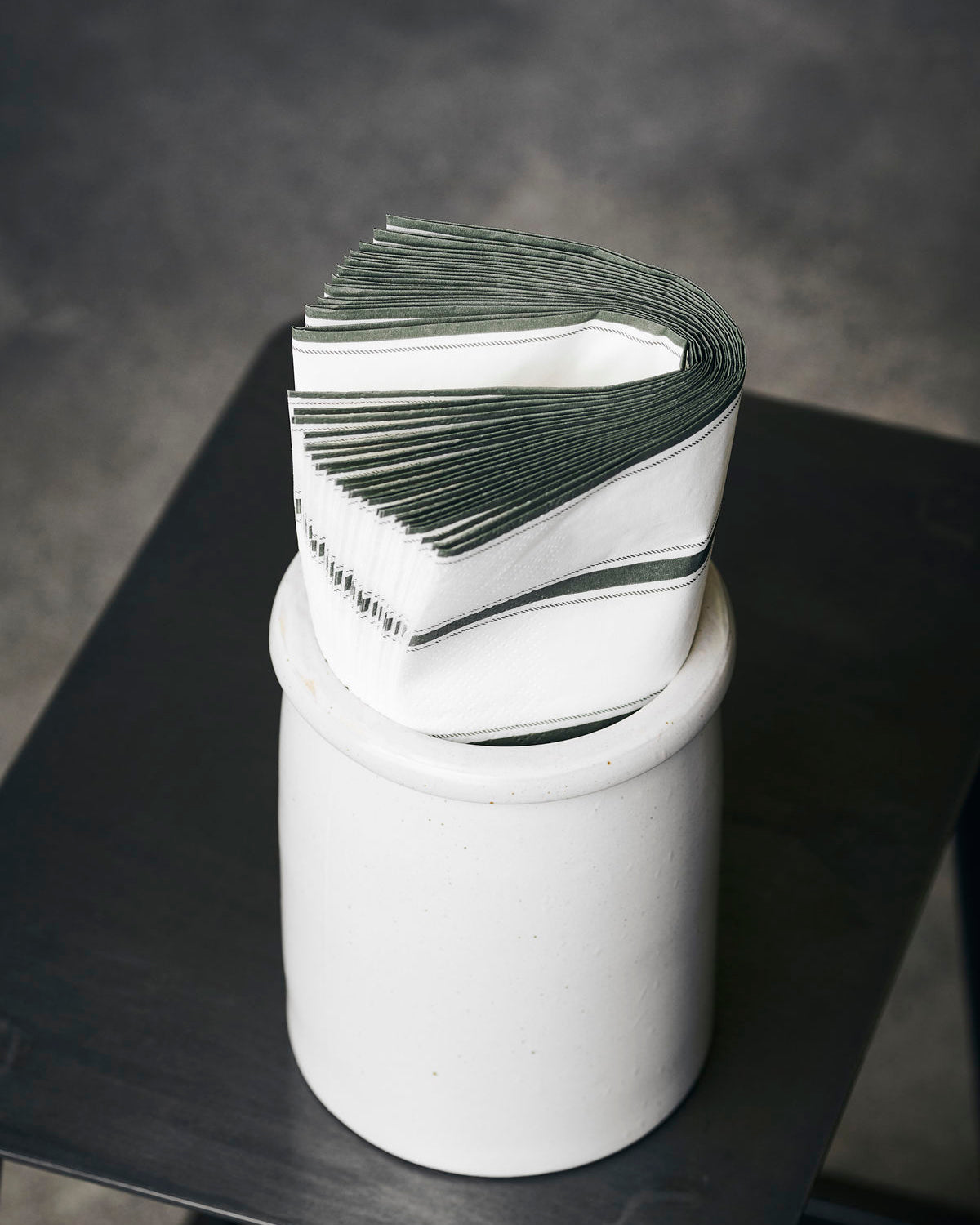 Servietten, Stripe, Grün
