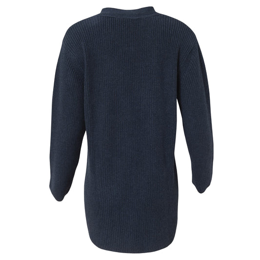 PWO Rippstrickjacke Duneklblau