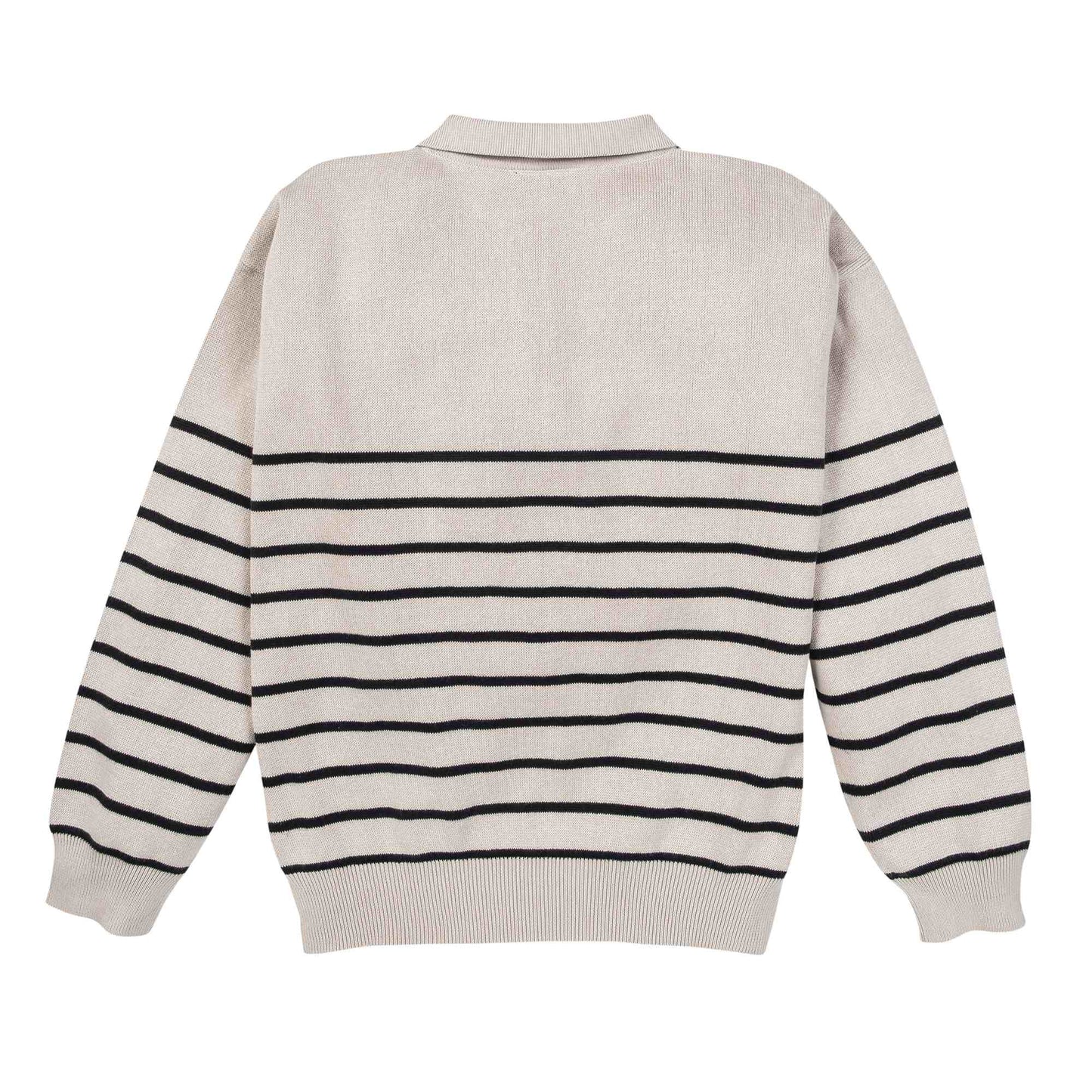 PWO Strickpullover Nachtblau geringelt