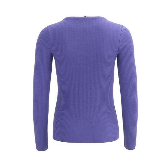 PWO Langarmshirt GOTS Blauviolett