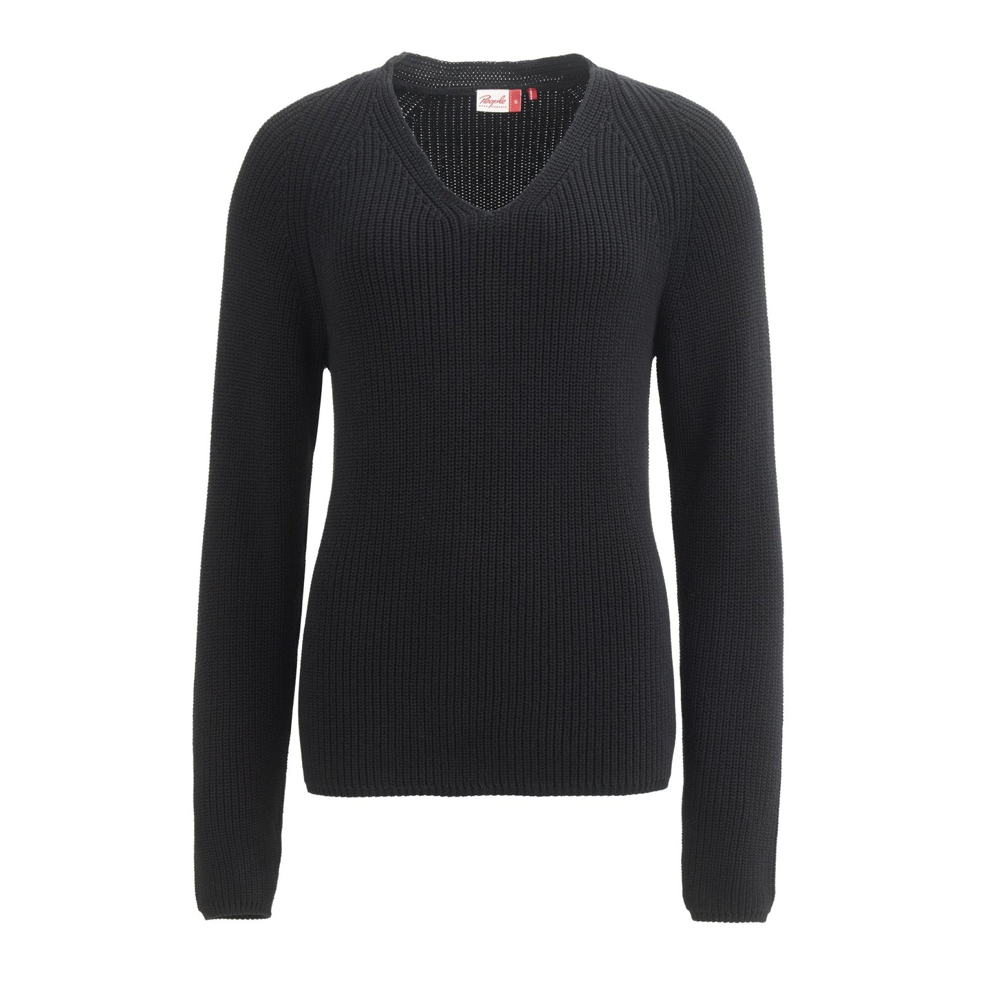 PWO Rippstrickpullover GOTS Black