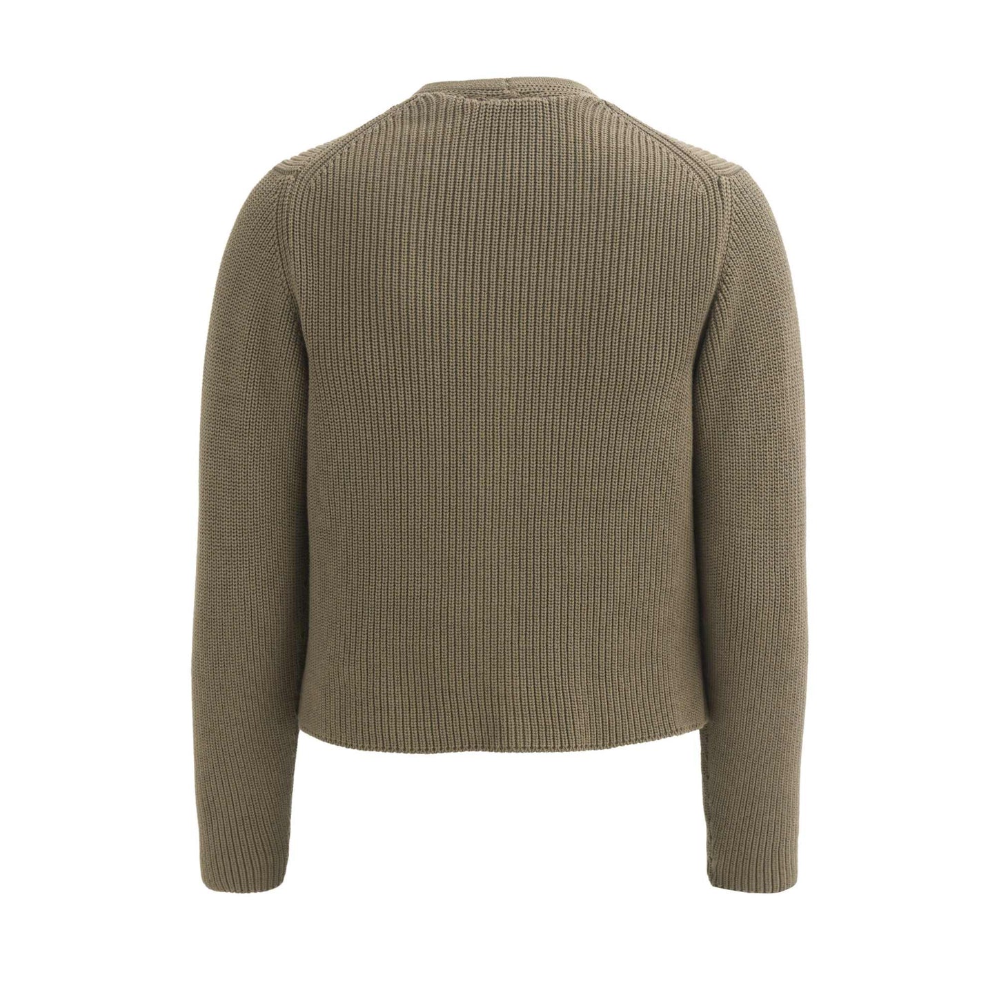 PWO Rippstick Strickjacke GOTS Khaki