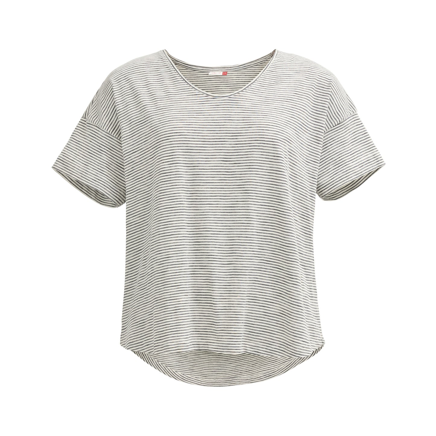 PWO Kurzarmshirt Natur geringelt